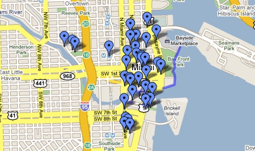 google self guided tour of downtown miami