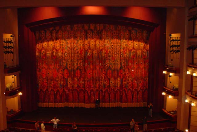 Curtain at the Ziff Ballet Opera House