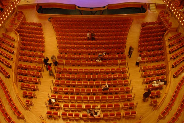 Knight Concert Hall main floor seating.